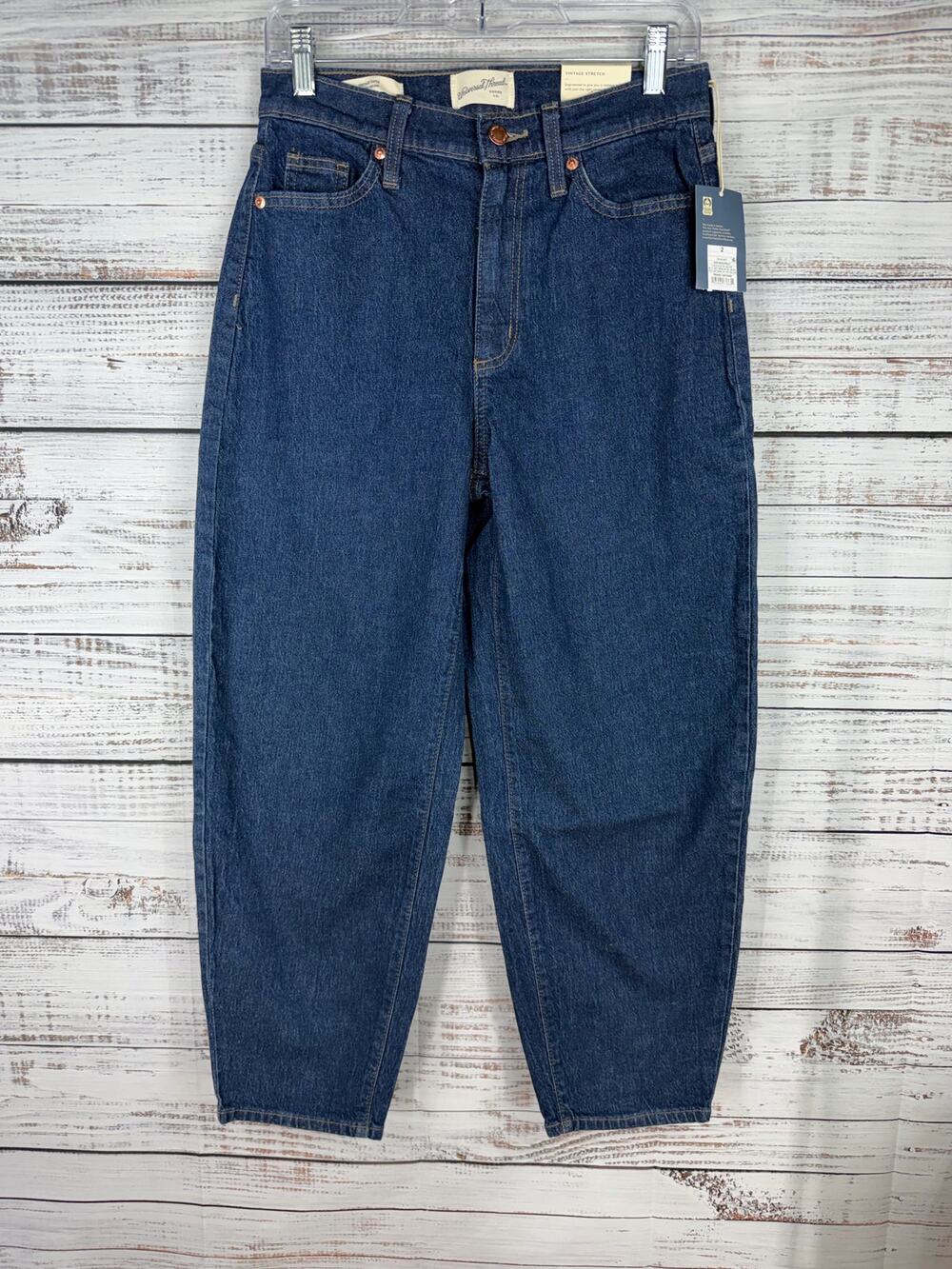 Universal Thread Vintage Taper Barrel Jeans 2 26 NEW Stretch Casual Normcore